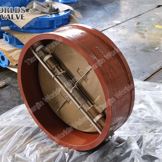 API594/ISO5752 Ductile Cast Iron Wafer Type Dual Plate Double Door Check Valves Non Reture Valve